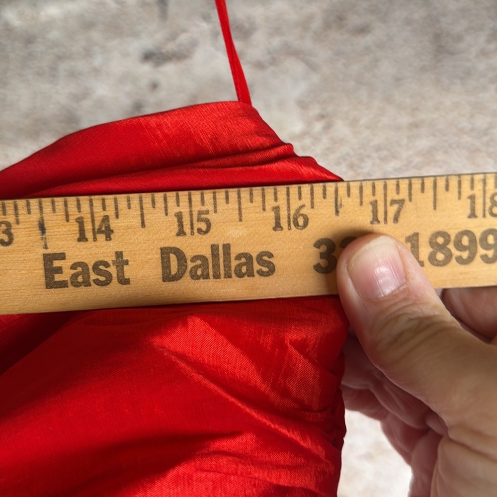 Fiesta Strapless Red Dress large C8 - Picture 4 of 5